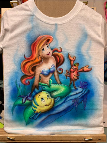 The Little Mermaid theme custom t-shirt